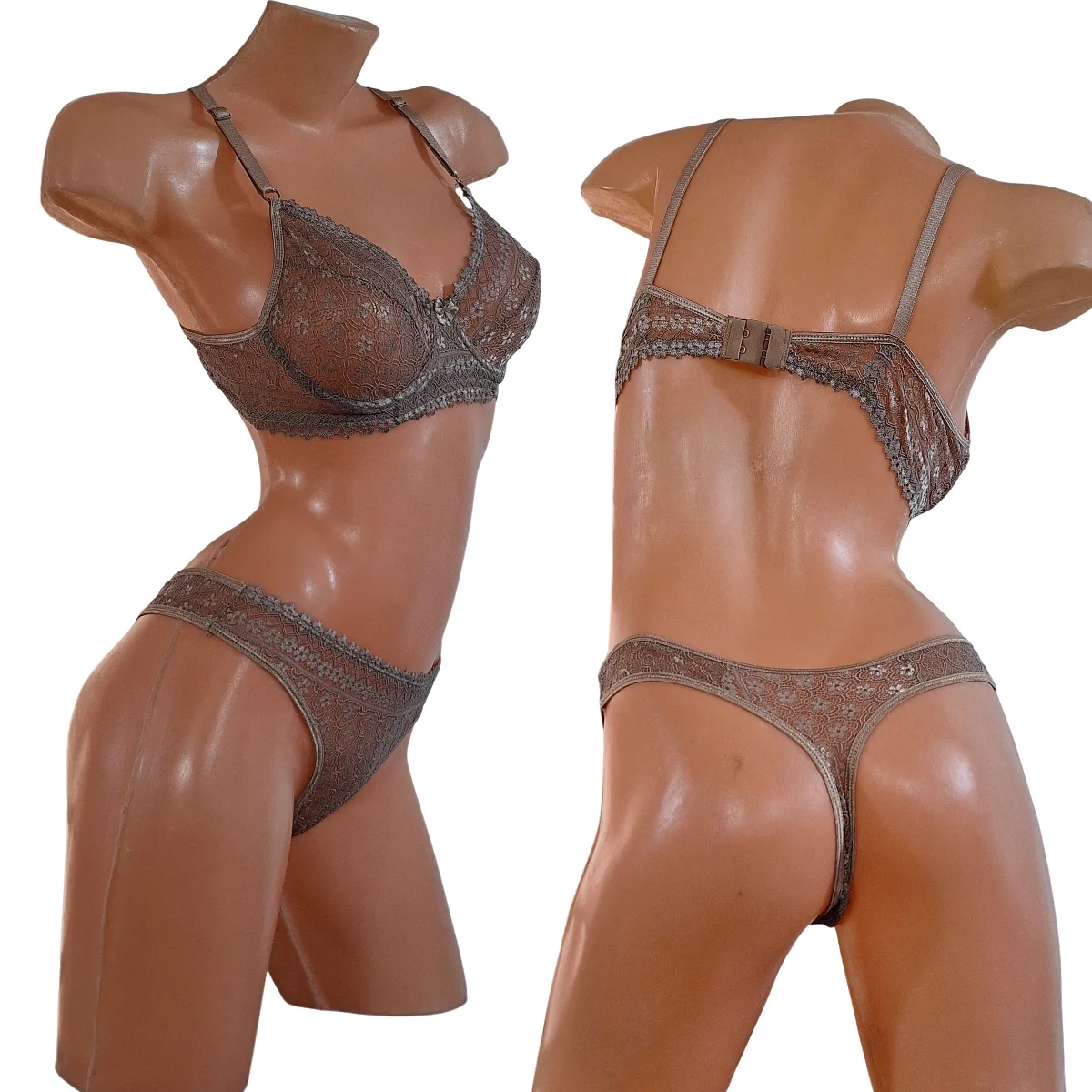 Conjunto Colaless Puntilla con Aro (art 5102) Talle 85 al 105 - Imagen 4