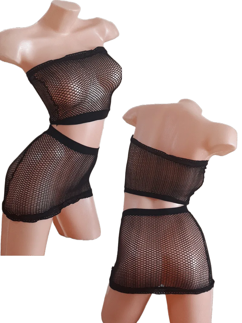 Conjunto de Red Pollera y Bando (art 1002) Talle 85 a 95