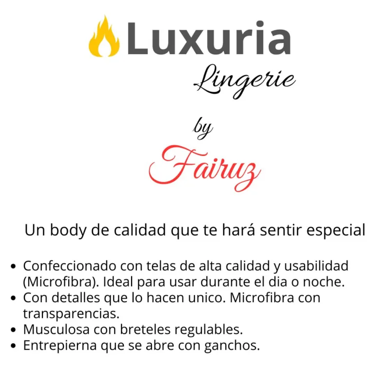 Body Musculosa Transparente Remera (art 5106) Talle 85 al 100