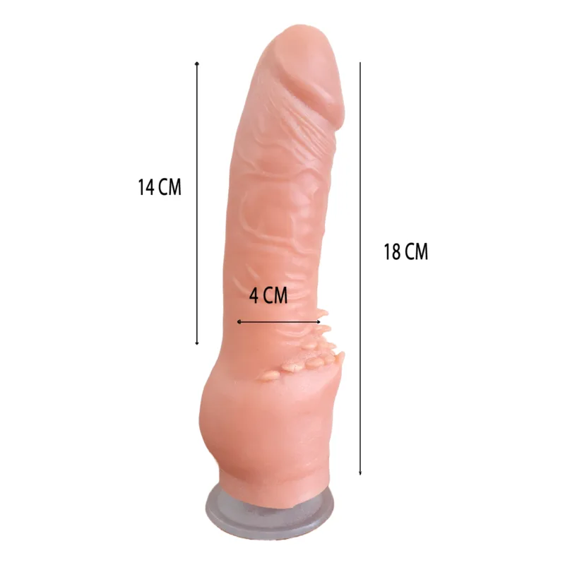Consolador Pene con Ventosa - 18x4cm - Cliterrific - Imagen 2