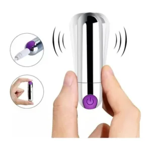Bala Vibradora Cromada Recargable 10 modos: imagen 3