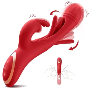 Vibrador 3 en 1 Dildo + Estimulador de Clítoris + Estimulador punto G Recargable USB: imagen 4