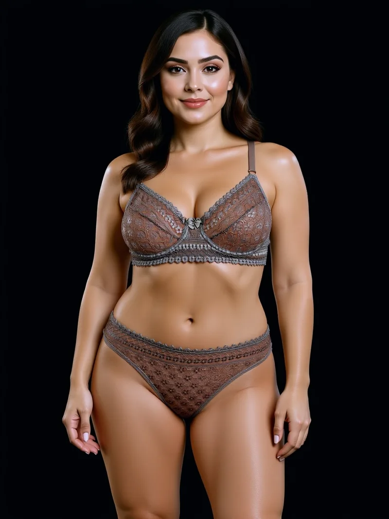 Conjunto Colaless Puntilla con Aro (art 5102) Talle 85 al 105